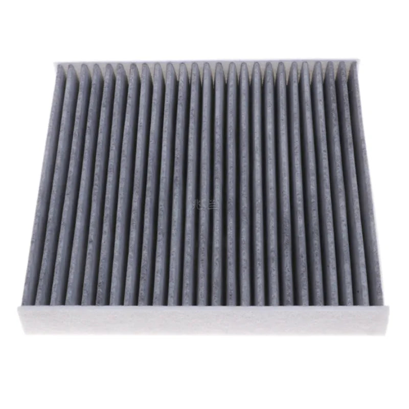 Grey Geely car air conditioning filter element measuring 215mm x 210mm x 30mm