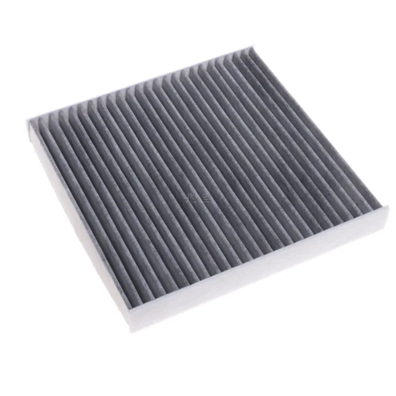 Grey Geely car air conditioning filter element measuring 215mm x 210mm x 30mm