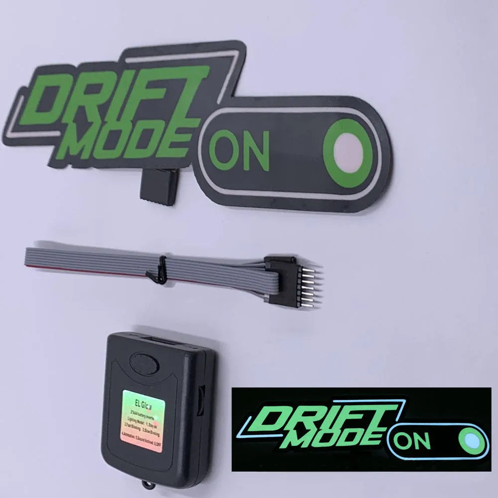 Luminous wall stickers with driver unit and connecting cable for window illumination