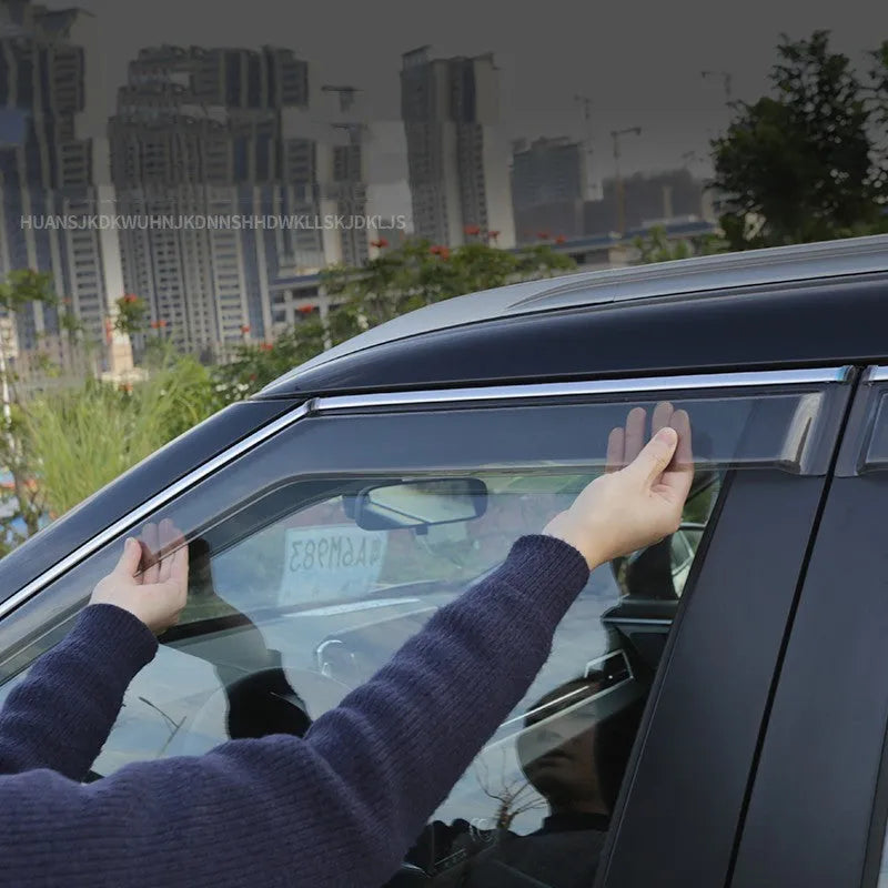 2023 Mitsubishi Outlander window deflectors in engineering plastic, black and translucent options