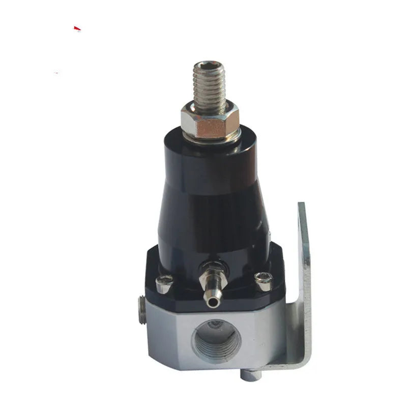 Aluminium fuel pressure regulator with adjustable 30-70 psi pressure range for car performance tuning