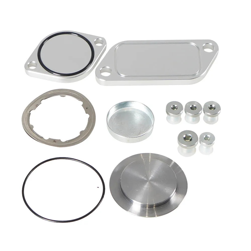 Silver aluminium alloy automotive valve cover for exhaust gas recirculation systems