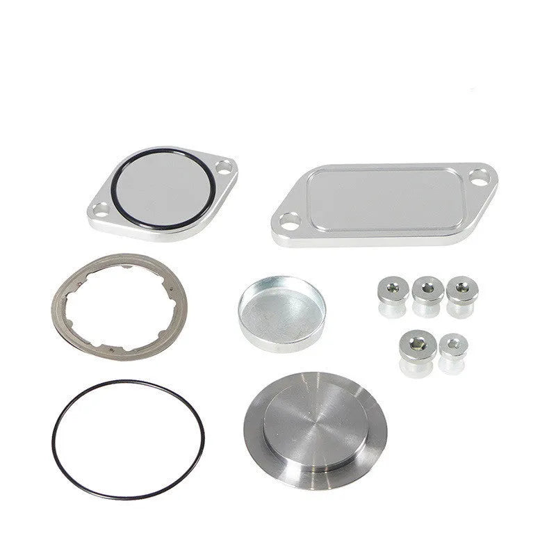 Silver aluminium alloy automotive valve cover for exhaust gas recirculation systems