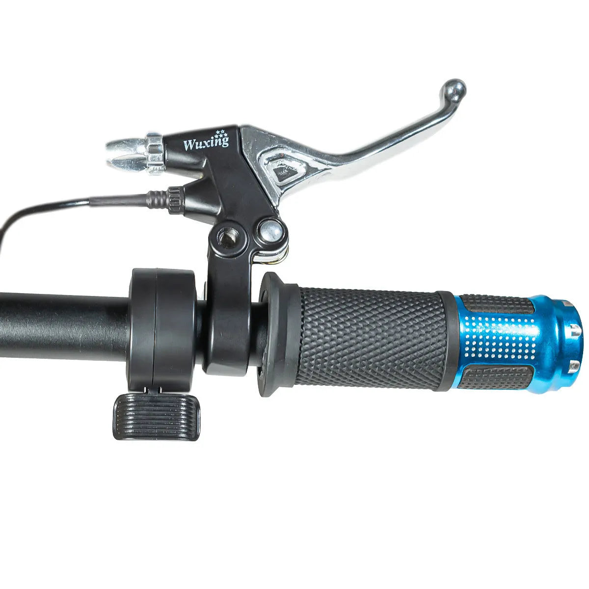 Electric scooter replacement handlebar section in blue, red, silver, and yellow colour options.