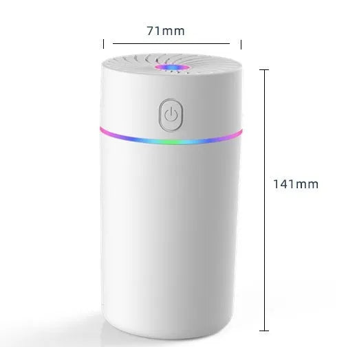 Compact black car USB humidifier with aromatherapy function on a dashboard