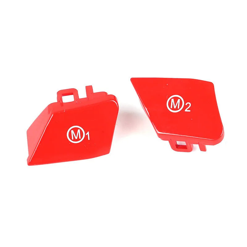 BMW steering wheel M1 M2 mode buttons in red and blue options with ABS plastic construction