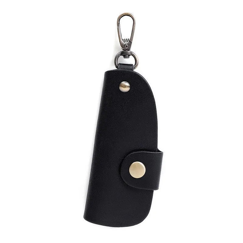 Genuine leather handmade key case in short length with four colour options