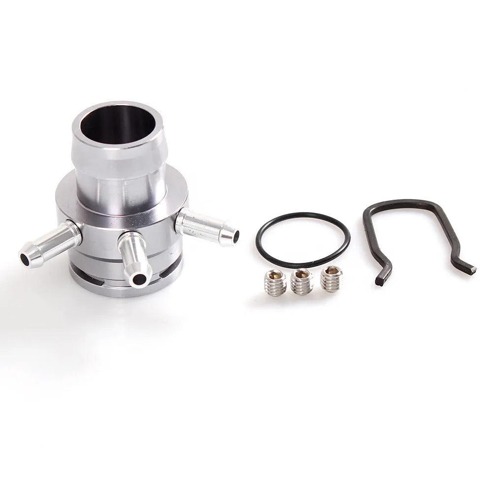 Black and titanium vacuum adapter tee for second generation engine systems with aluminium construction