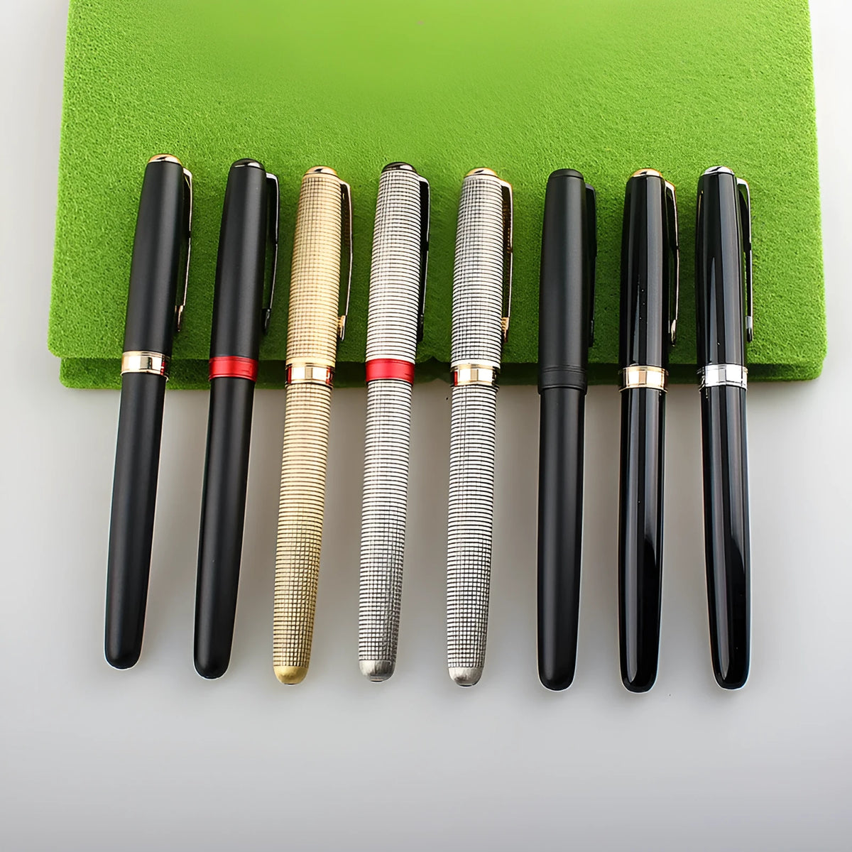 Stainless steel ballpoint pen with 0.5mm tip in multiple colour options for business and student writing