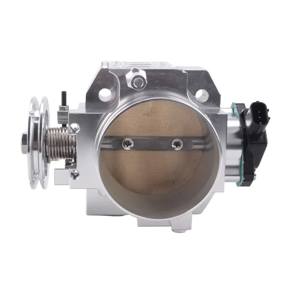 Aluminium throttle body for Honda K20A engine with 70mm diameter in black finish