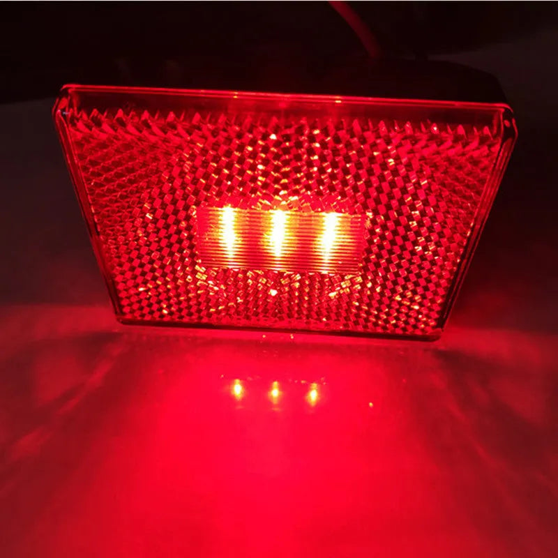 LED trailer side clearance lamp with red and yellow options, 19cm wire