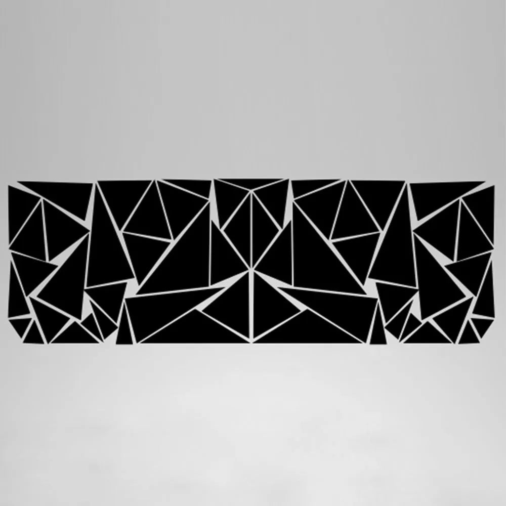 Geometric pattern car decal sticker for rear wheel arch modification measuring 200cm x 60cm