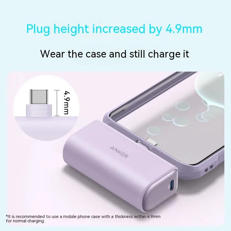 Capsule Power Bank 5000mAh portable charger in five colour options showing compact design