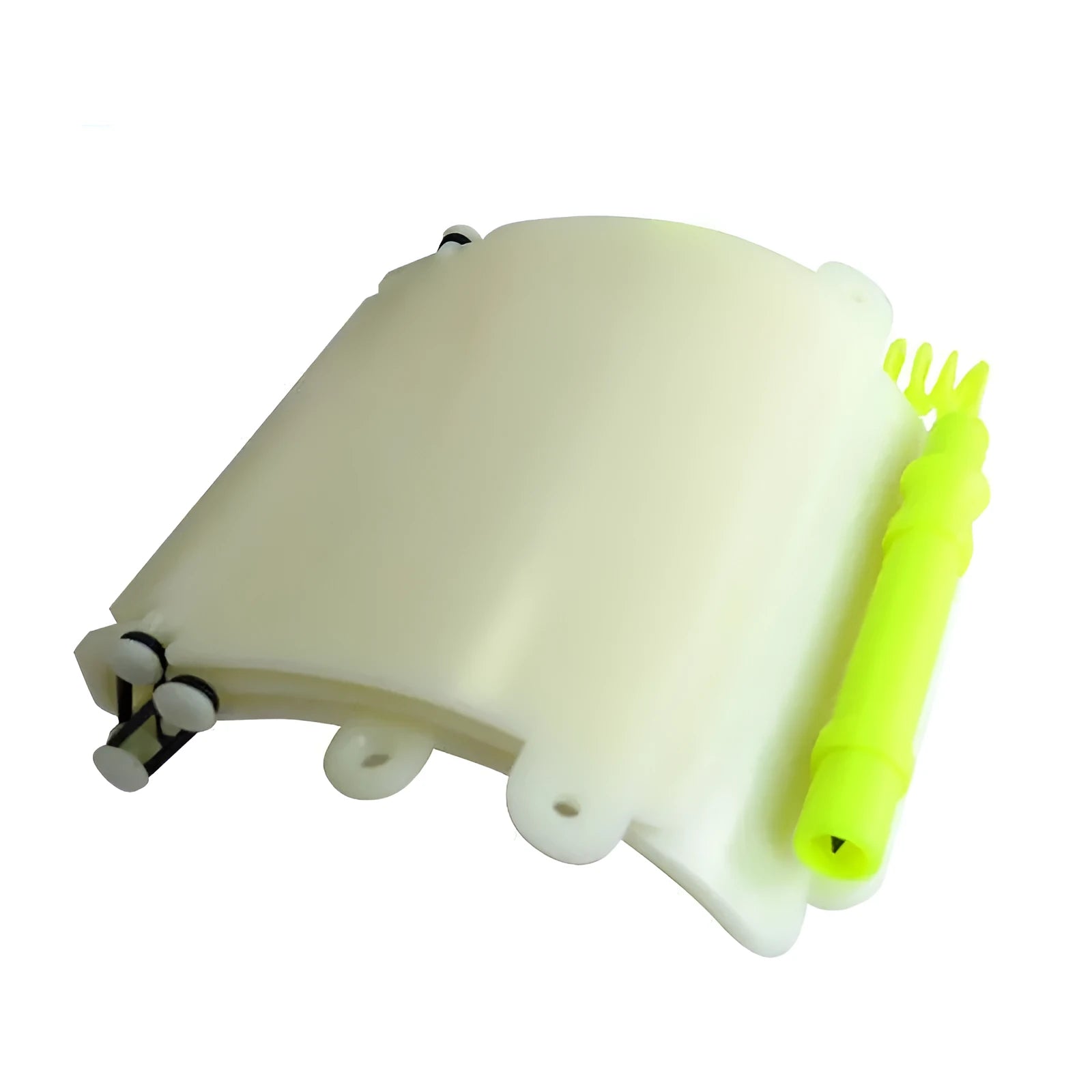 White luminous submersible writing board with pencil and spare O-ring for underwater communication