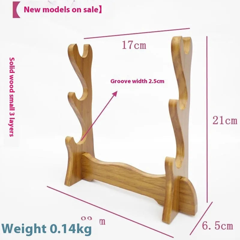 Chinese style solid wood wall bracket available in one, two, three, or four layer configurations.