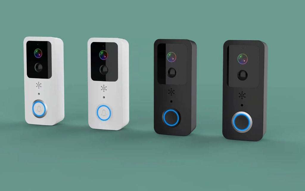 Smart home visual doorbell with HD video, wireless battery power, and smartphone notifications