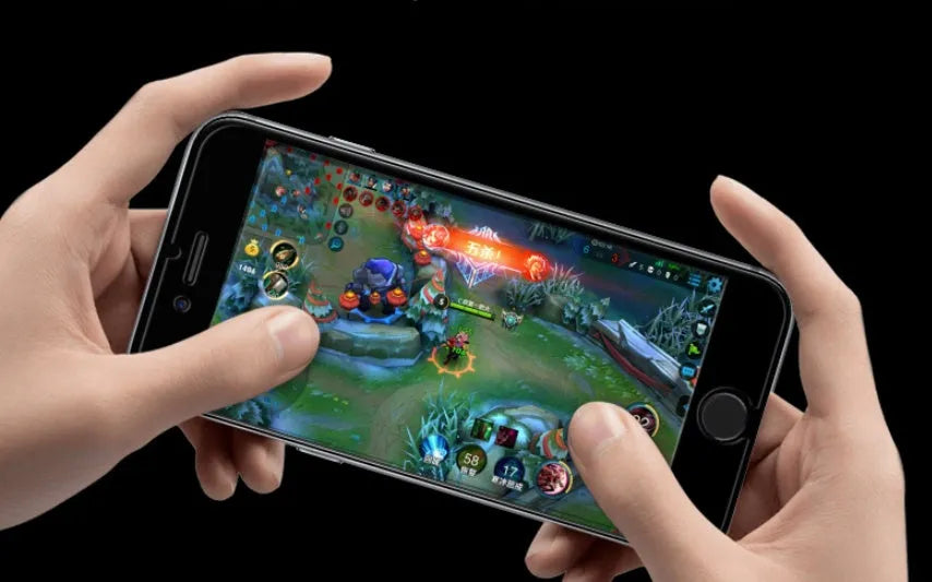 Tempered glass anti-spy screen protector for Apple iPhones with anti-reflective film
