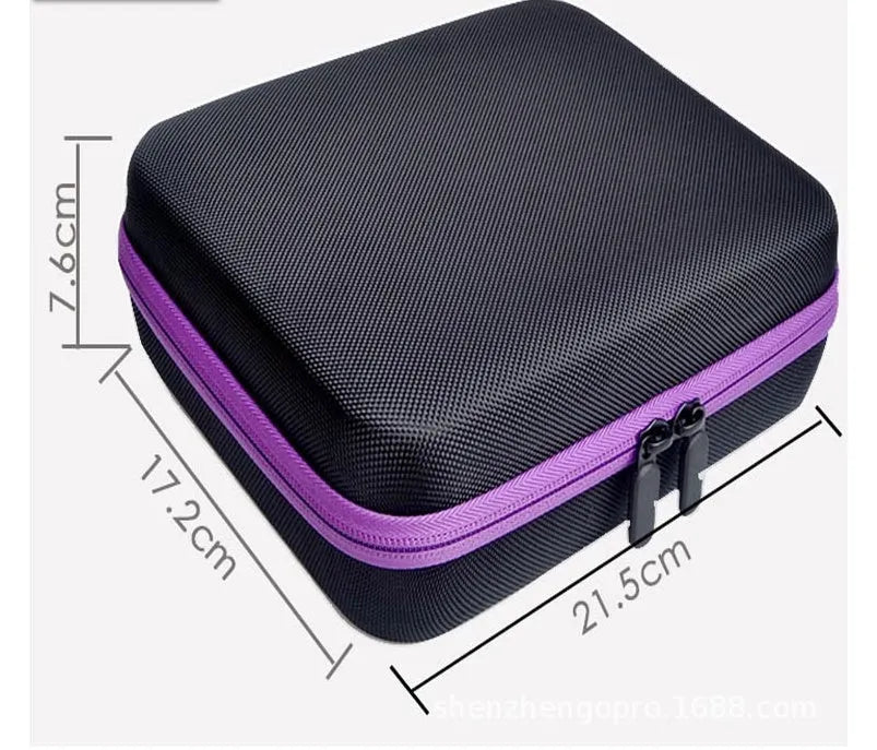 Essential oil storage bag with 30 compartments for 15ml bottles in EVA material