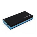 A red 20000mAh portable power bank with dimensions 145mm by 68mm by 22mm.