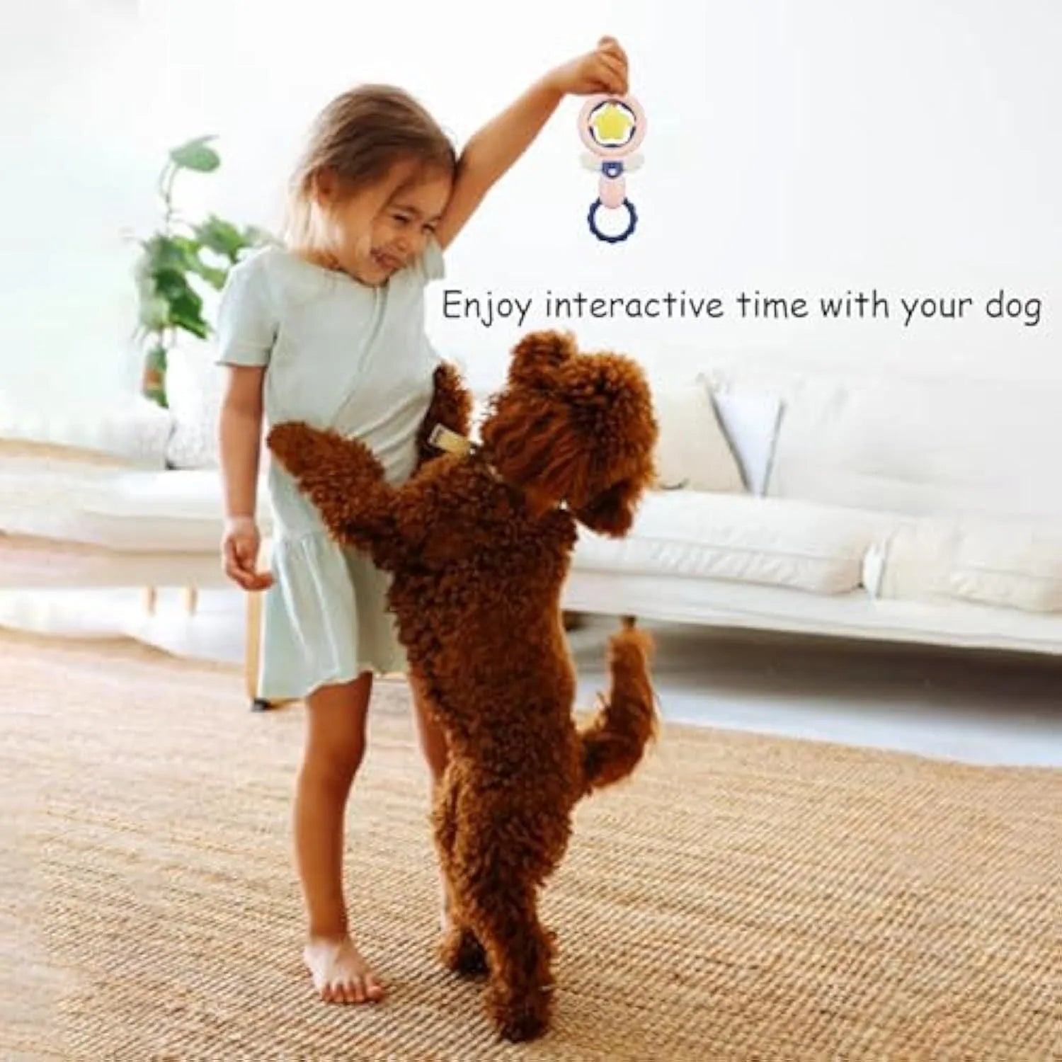 Large pink dog chew toys with textured dental cleaning surfaces and anti-swallow ring design