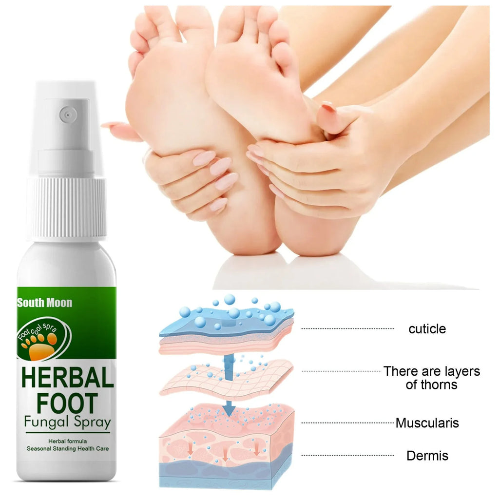 30ml foot skin care spray bottle with moisturising and hydrating formula for foot treatment
