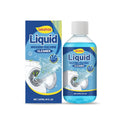 237ml bottle of liquid washing machine cleaner with ingredient listing including sodium lauryl polyether sulfate