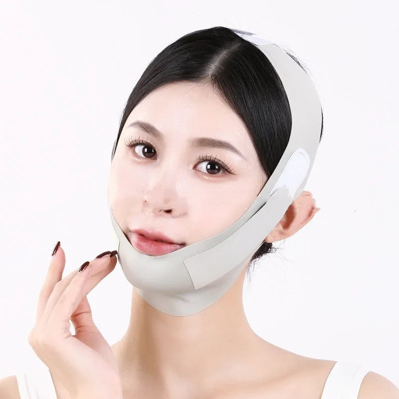 Small V face shaping mask in purple 9.0 graphene fabric for lifting and tightening support