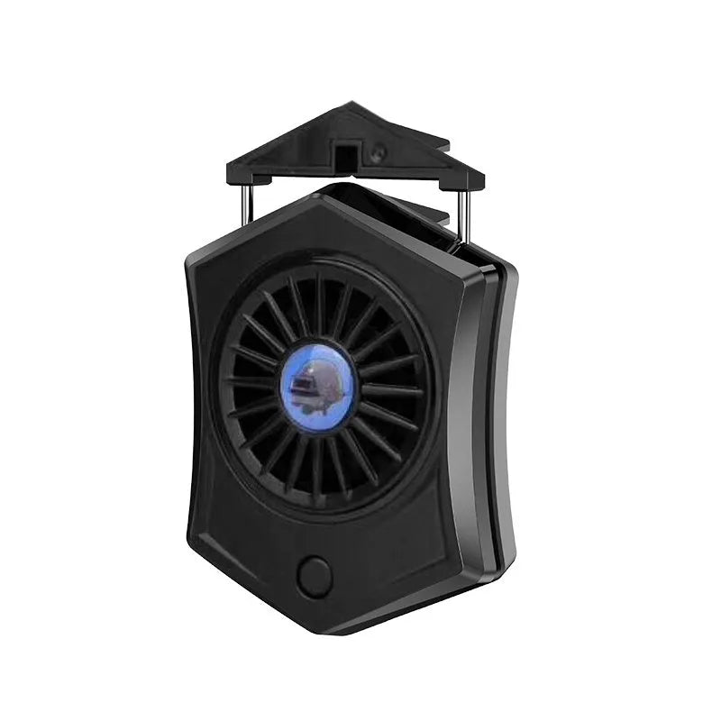 Black and white USB mobile phone radiator cooling fan for gaming consoles and smartphones