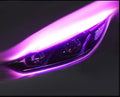 Flexible silicone car LED daytime running light strip with flowing turn signal in multiple length options