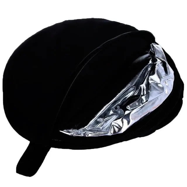 Collapsible five-in-one photography light reflector showing gold, silver, white, black, and translucent surfaces.