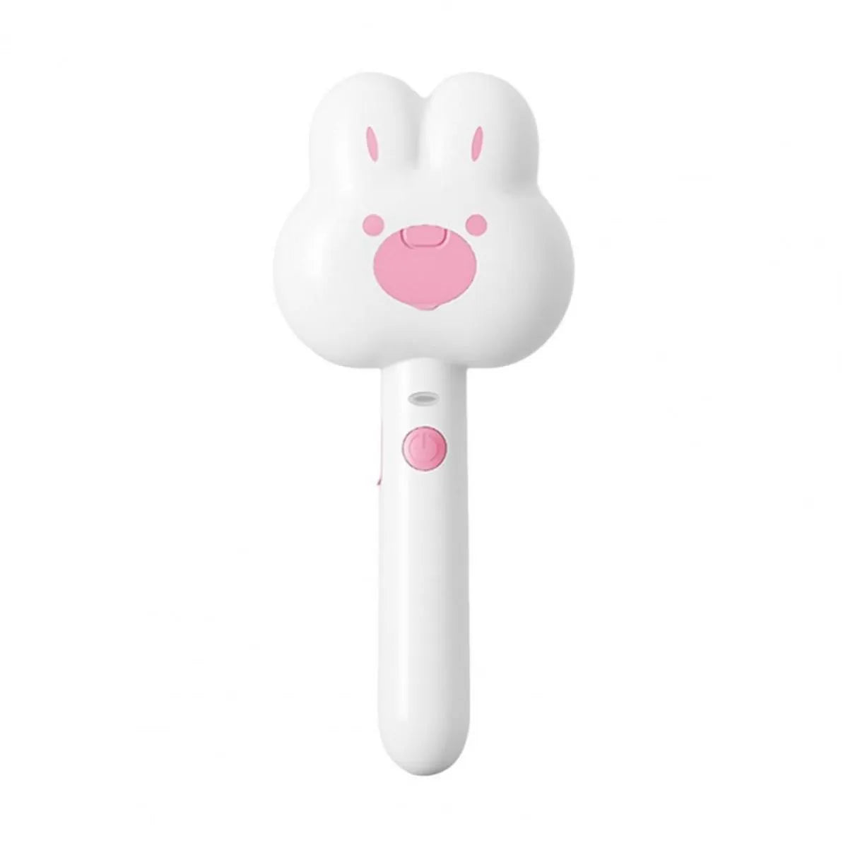 Rechargeable cat steam grooming brush with cartoon design in green, pink or white colours
