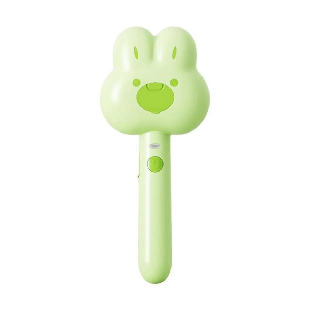 Rechargeable cat steam grooming brush with cartoon design in green, pink or white colours