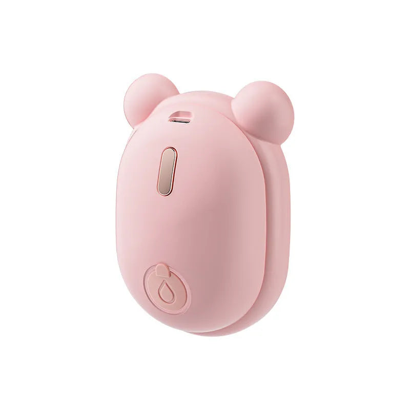 Pink and yellow 3-in-1 pet grooming brush with spray function and removable comb