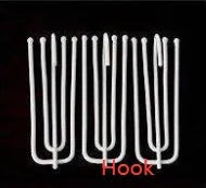 Simple blackout curtain panel showing one of three header styles: hook, Korean hook, or rings.