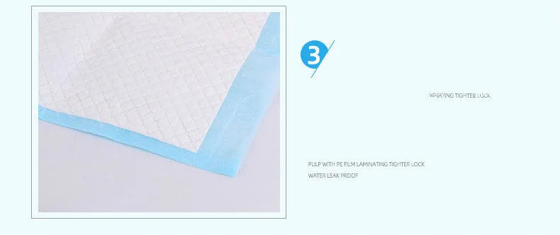 Teddy thickened pet diaper pad made from PE and non woven fabric, available in sizes XS to XL