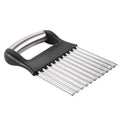 Stainless steel potato wave knife kitchen tool for decorative vegetable cutting