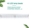 Rechargeable aluminium LED light bar with motion sensor in cold white or warm white.