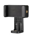Black plastic rotating clamp phone holder for car dashboard with compact 10mm by 4mm by 3.5mm size