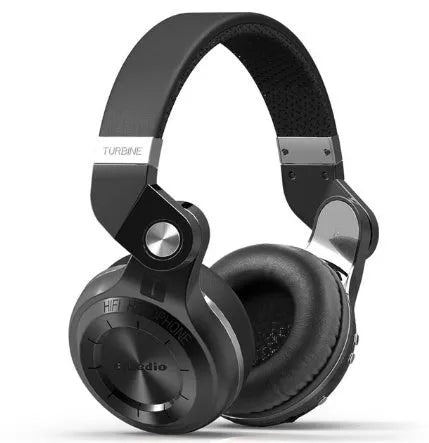 Bluedio T2 Plus Bluetooth wireless headphones in black, white, red, or blue with on-ear design