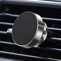 Magnetic car phone holder with aluminium alloy construction in black colour