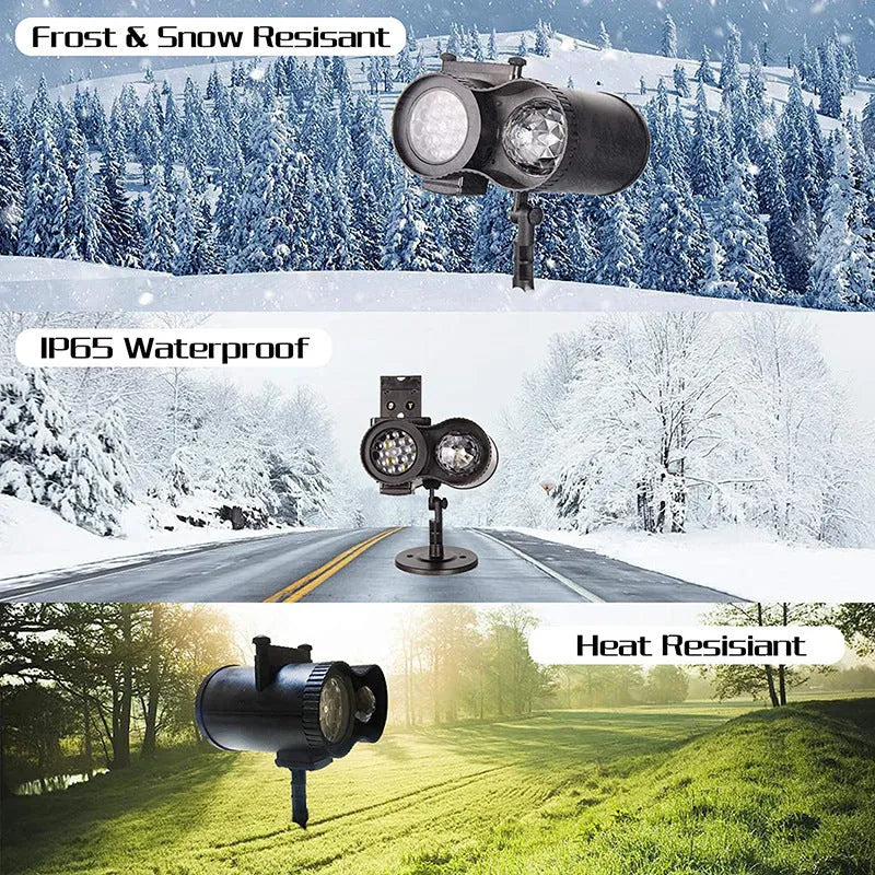 Outdoor waterproof double tube animated water pattern LED light string with IP65 rating