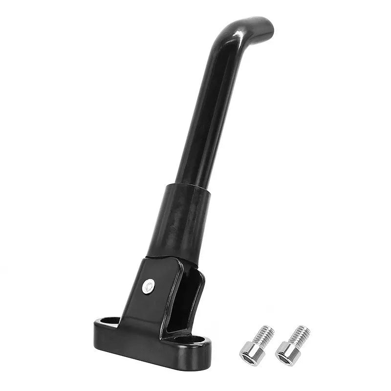 Aluminium alloy electric scooter foot brace accessory in black, white and grey colours with hex wrench