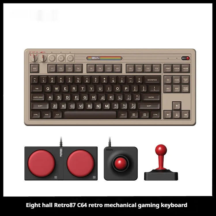 Retro87 C64 wireless mechanical gaming keyboard with Bluetooth connectivity