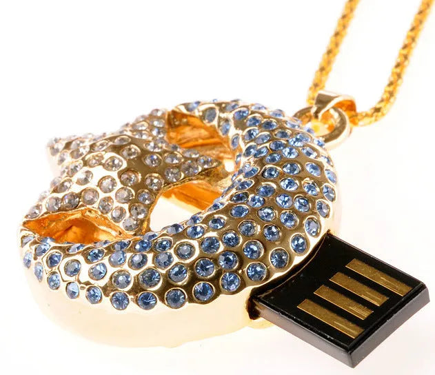Creative U Disk metal USB flash drive for data storage.