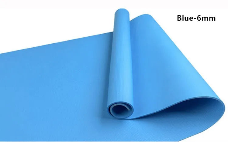 EVA yoga mat in choice of colours with 4mm or 6mm thickness options for fitness exercises