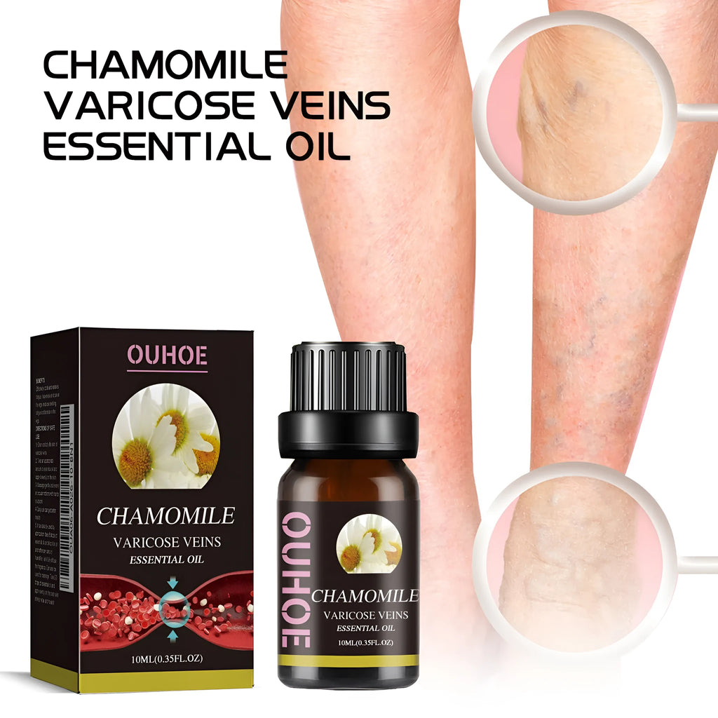 10ml chamomile leg essential oil bottle for massage and skin care