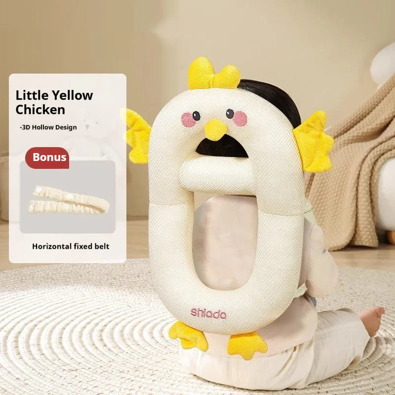 Cartoon baby anti-collision pillow in Little Dinosaur design for toddler fall protection.