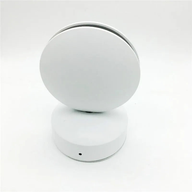 Modern aluminium spotlight bar wall lamp with glass lens and coloured LED illumination
