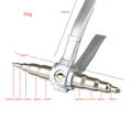 Manual tube expander tool for 6-22mm refrigeration pipes in black or silver finish