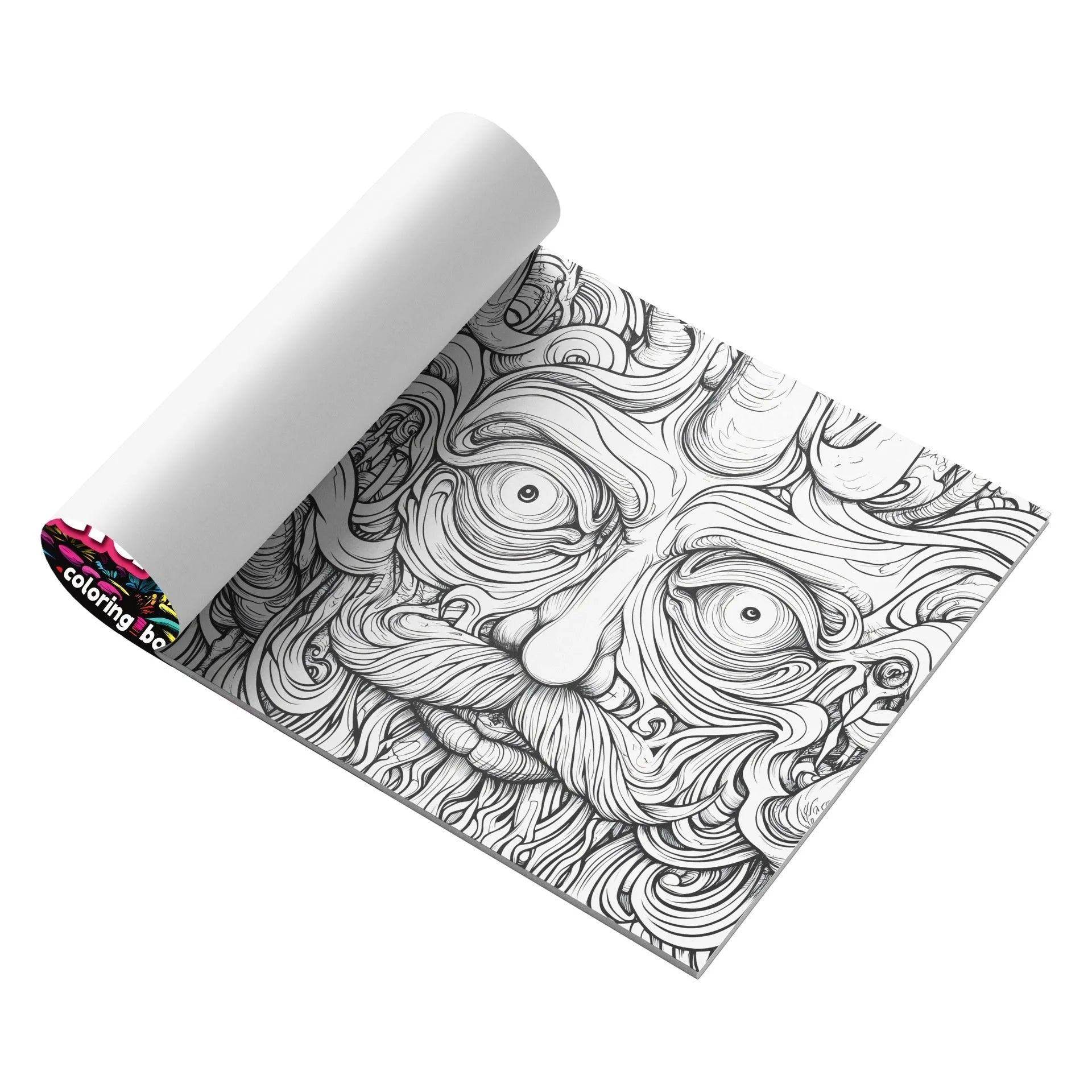 Acid tour coloured painting book, 200mm length compact paper sketchpad